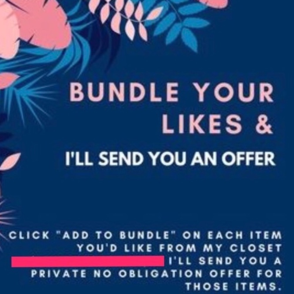 Bundle your likes for private offers :)